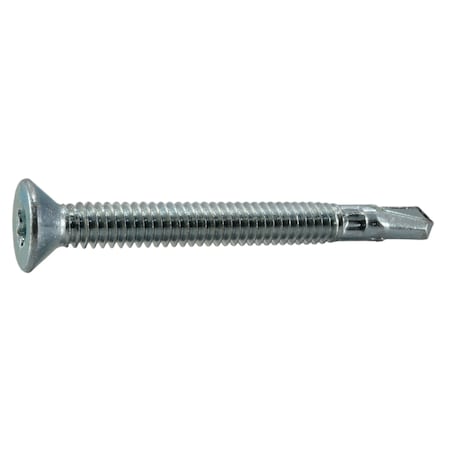 Self-Drilling Screw, 1/4 X 2-1/2 In, Zinc Plated Steel Torx Drive, 49 PK